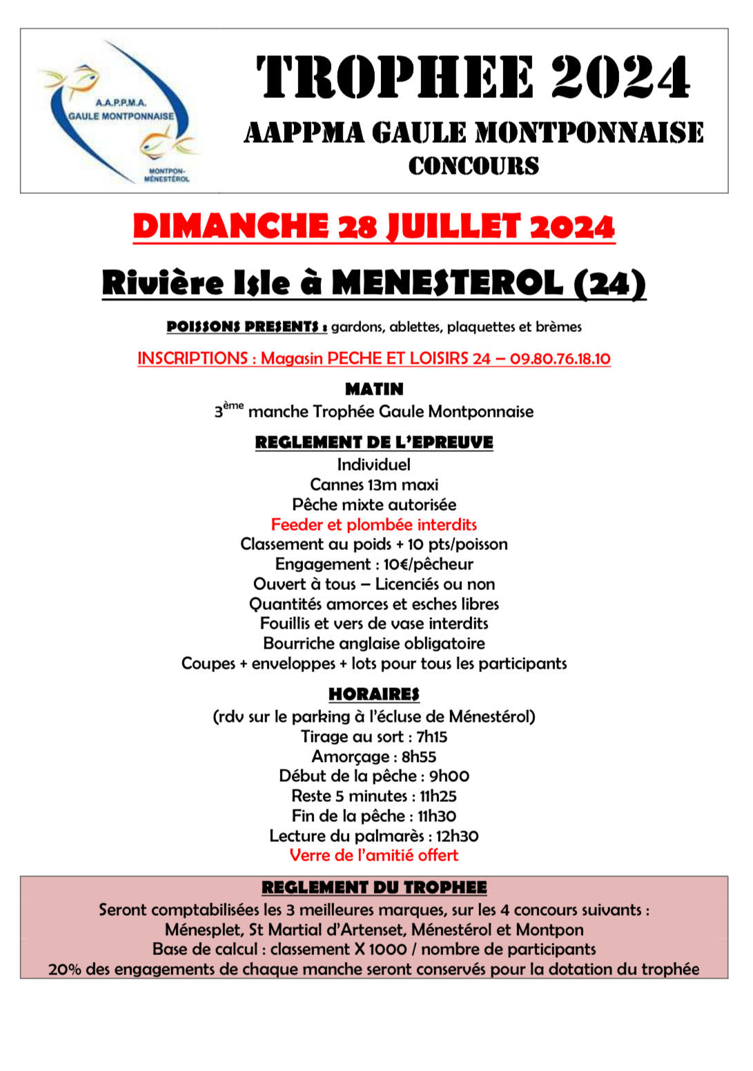 AAPPMA_28_JUILLET Ville de Montpon-Ménestérol en Dordogne et en Périgord