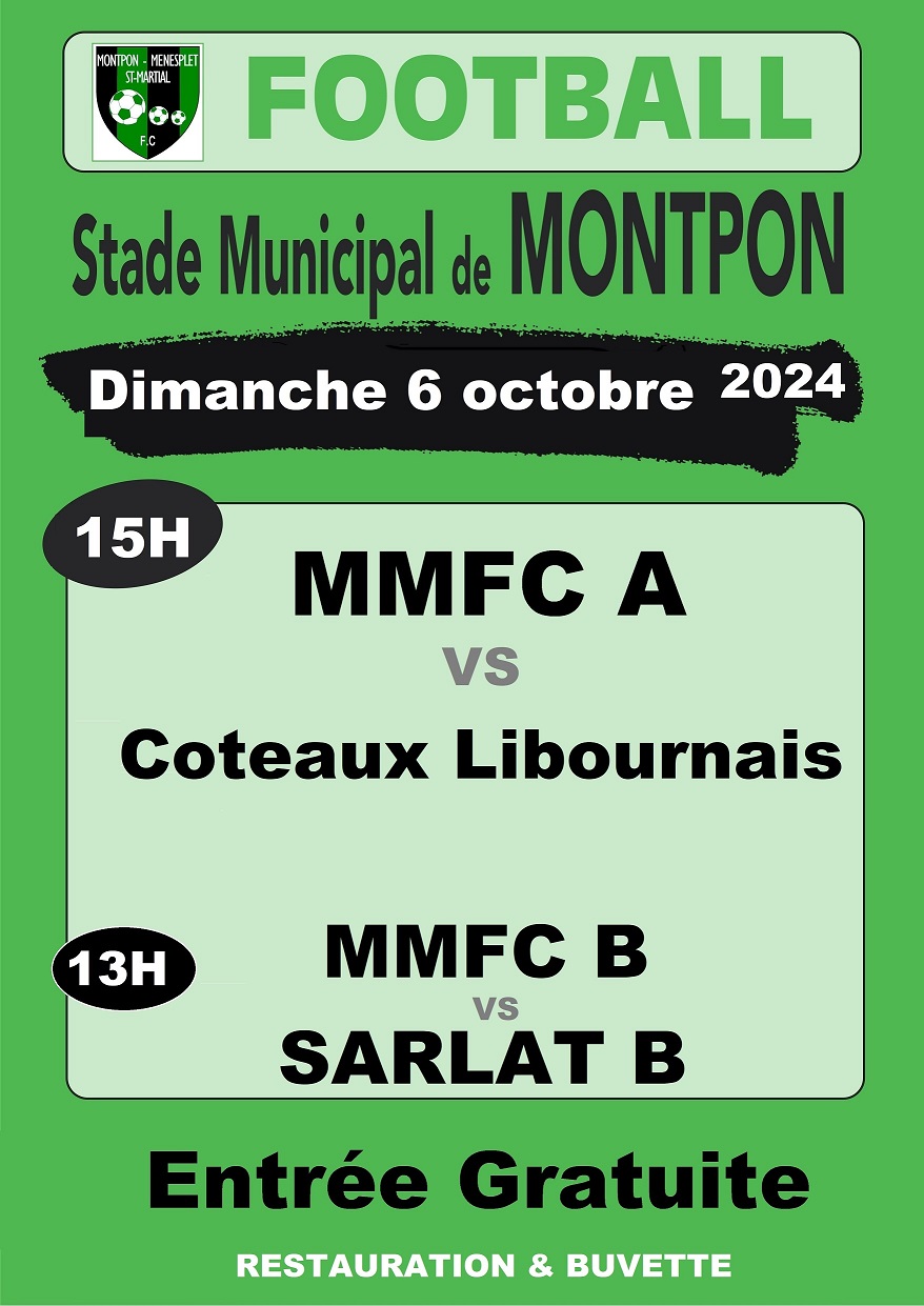 FOOT stade municipal Montpon 1 match 1