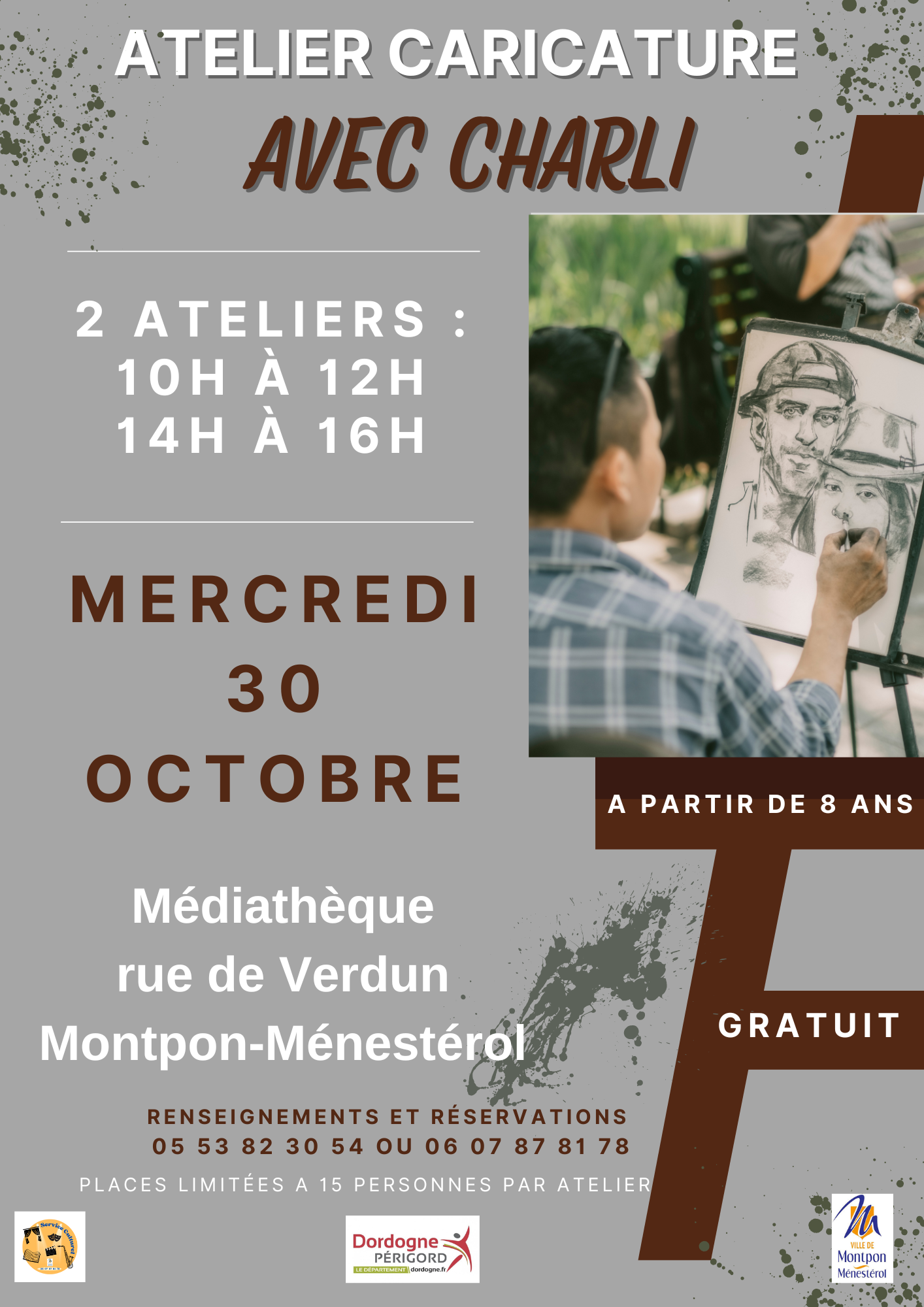 atelier Ville de Montpon-Ménestérol en Dordogne et en Périgord