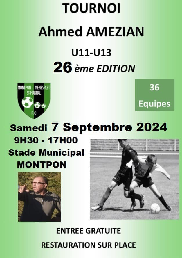 tournoi_foot_ammezian MONTPON MENESPLET FOOTBALL CLUB